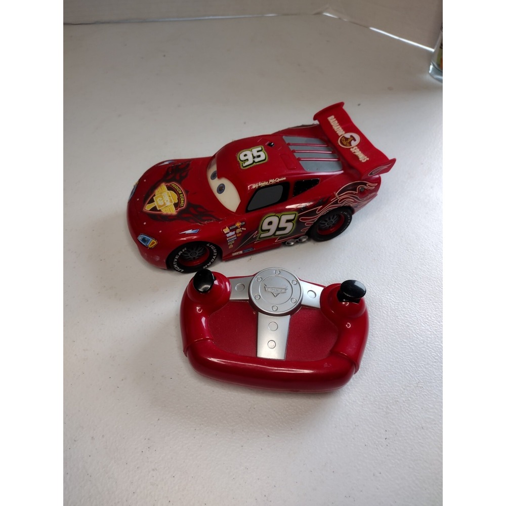 Very Rare Disney Pixar Cars Lightning McQueen Infrared Remote Control RC Toy Car